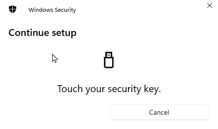 FIDO2 Security Key Touch Guide
