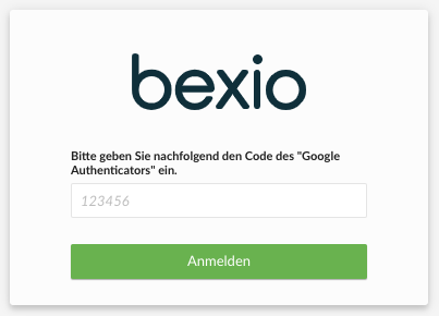 Hardware token for Bexio two-factor authentication